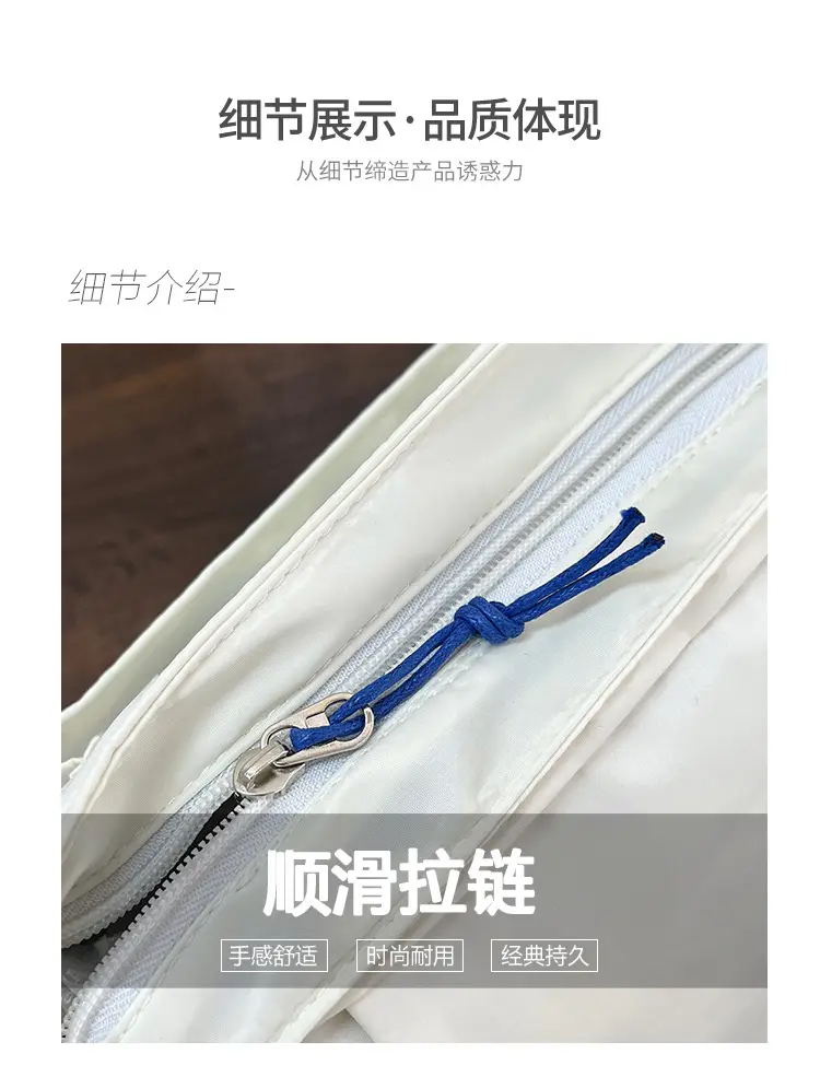 Korean Style Blue Crossbody Bag for Women College Student — feature 32