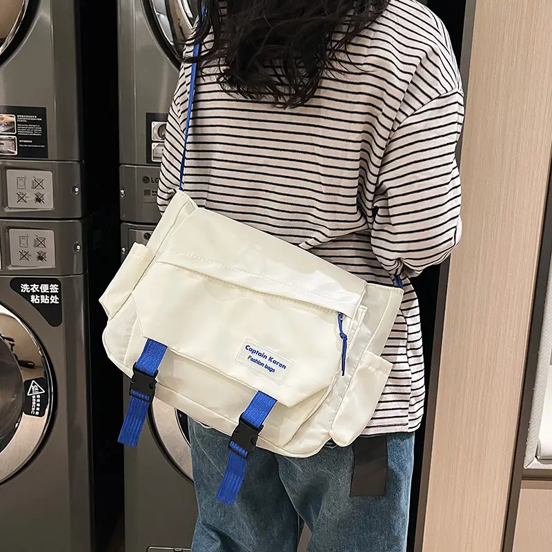 Korean Style Blue Crossbody Bag for Women College Student — feature 33
