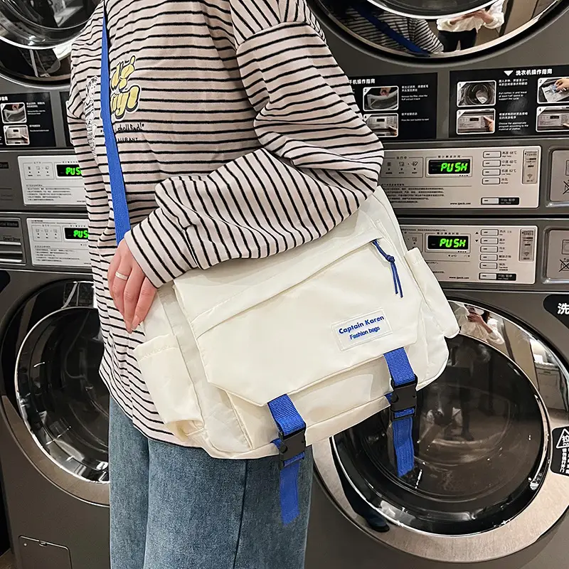 Korean Style Blue Crossbody Bag for Women College Student — feature 37
