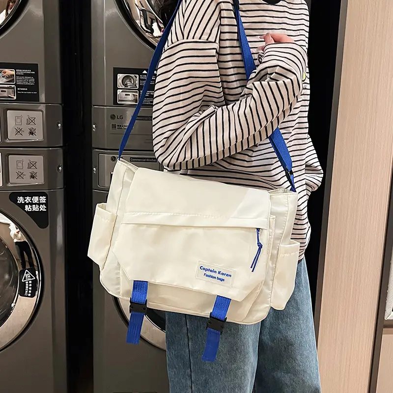 Korean Style Blue Crossbody Bag for Women College Student — feature 38