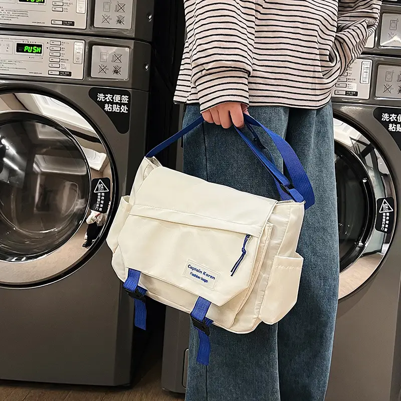 Korean Style Blue Crossbody Bag for Women College Student — feature 39