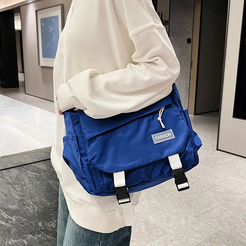 Korean Style Blue Crossbody Bag for Women College Student — feature 40