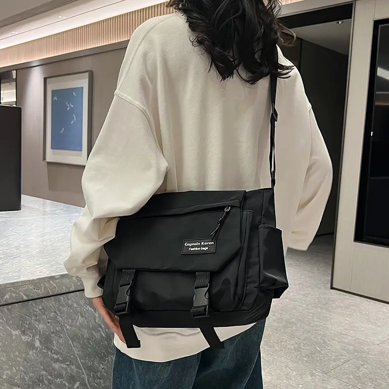 Korean Style Blue Crossbody Bag for Women College Student — feature 43
