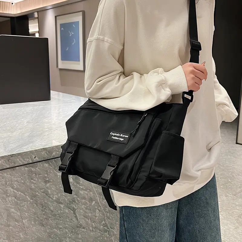 Korean Style Blue Crossbody Bag for Women College Student — feature 47