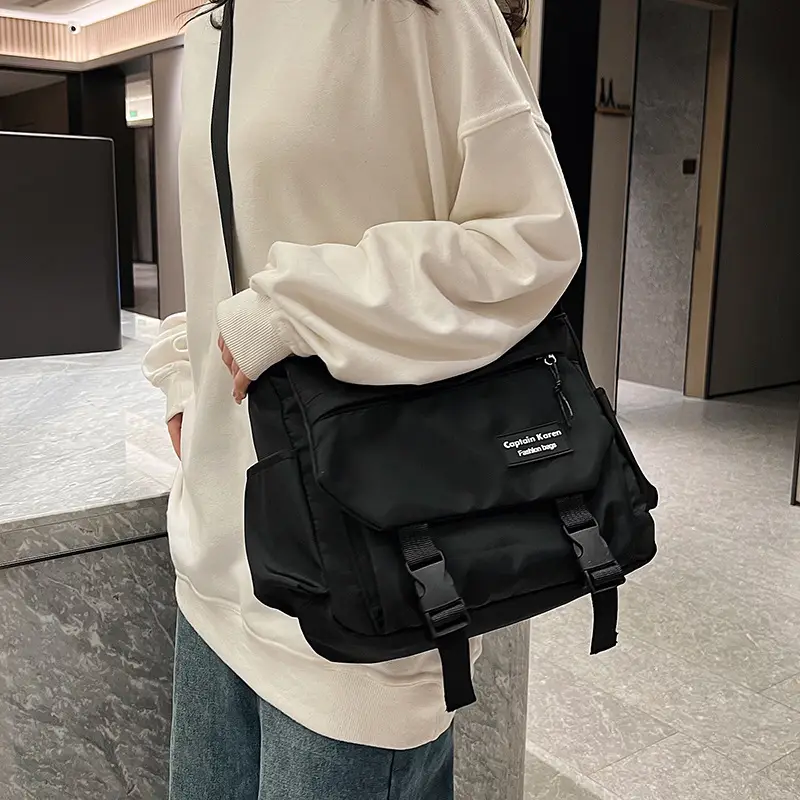 Korean Style Blue Crossbody Bag for Women College Student — feature 49