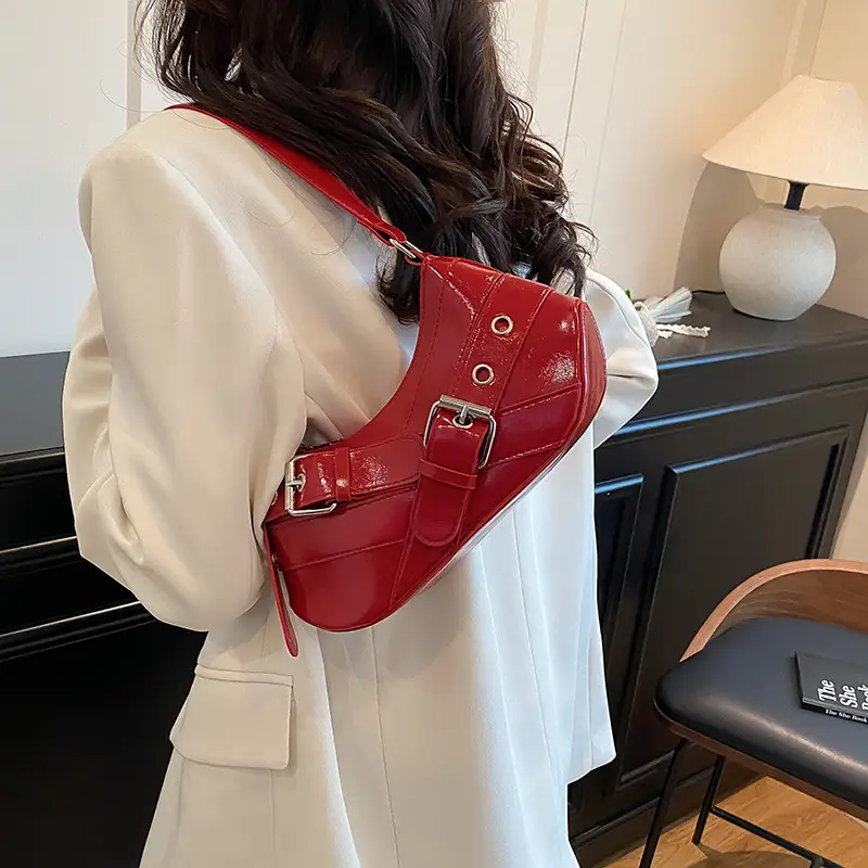 Silver Crossbody Bag with Adjustable Strap for Women - Image 6