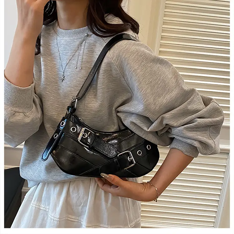 Silver Crossbody Bag with Adjustable Strap for Women — feature 14