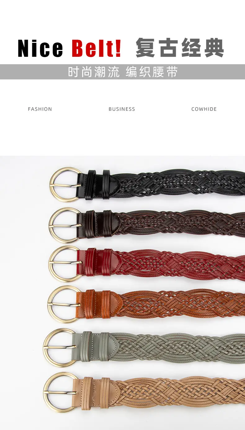 Vintage Korean Pin Buckle Belt for Women — feature 3