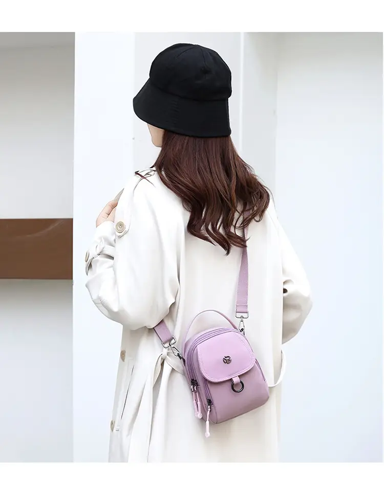 Women's Multi-Layer Shoulder Bag Brown Korean Style Mini — feature 21