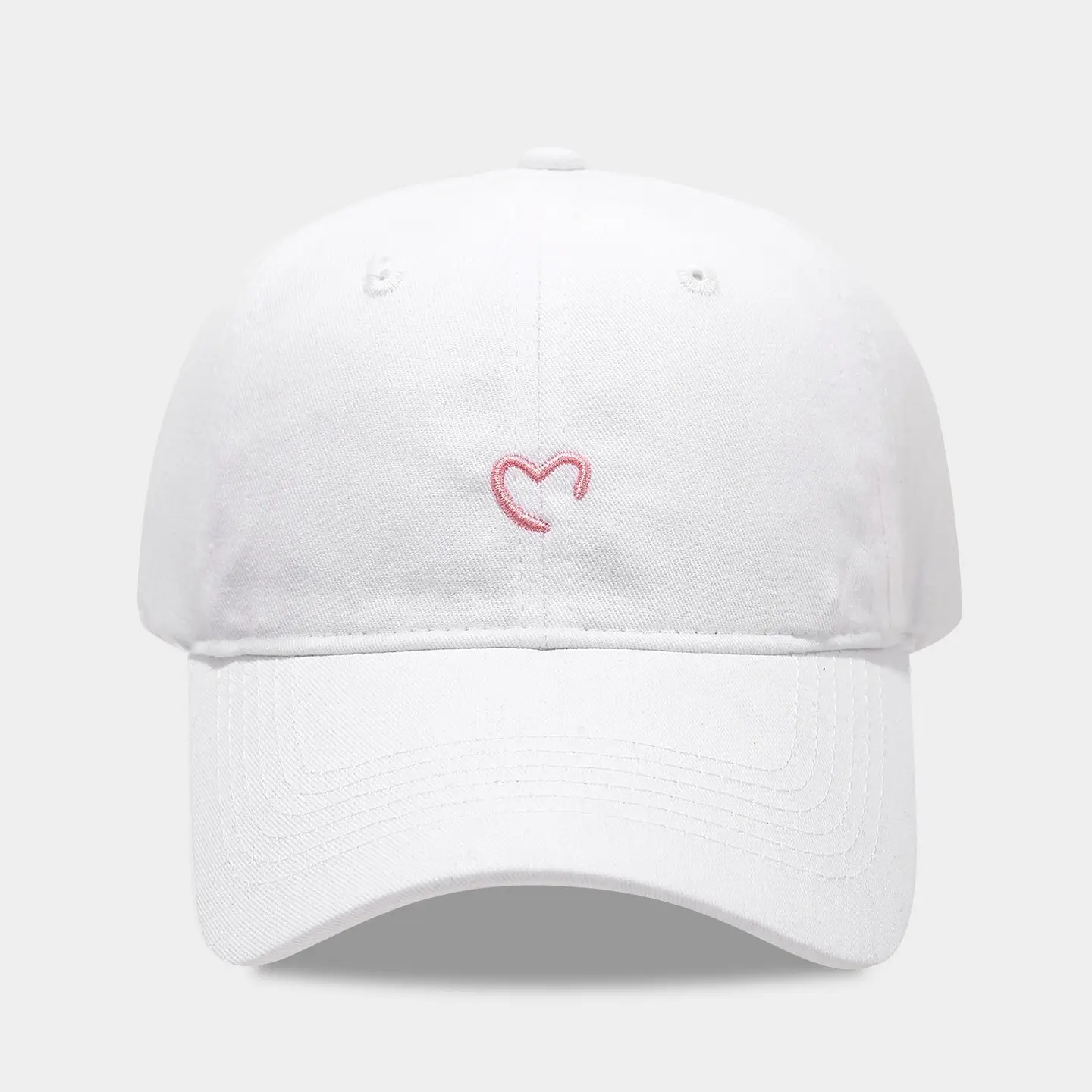 American Retro Distressed Heart Cap Couple 4Pc