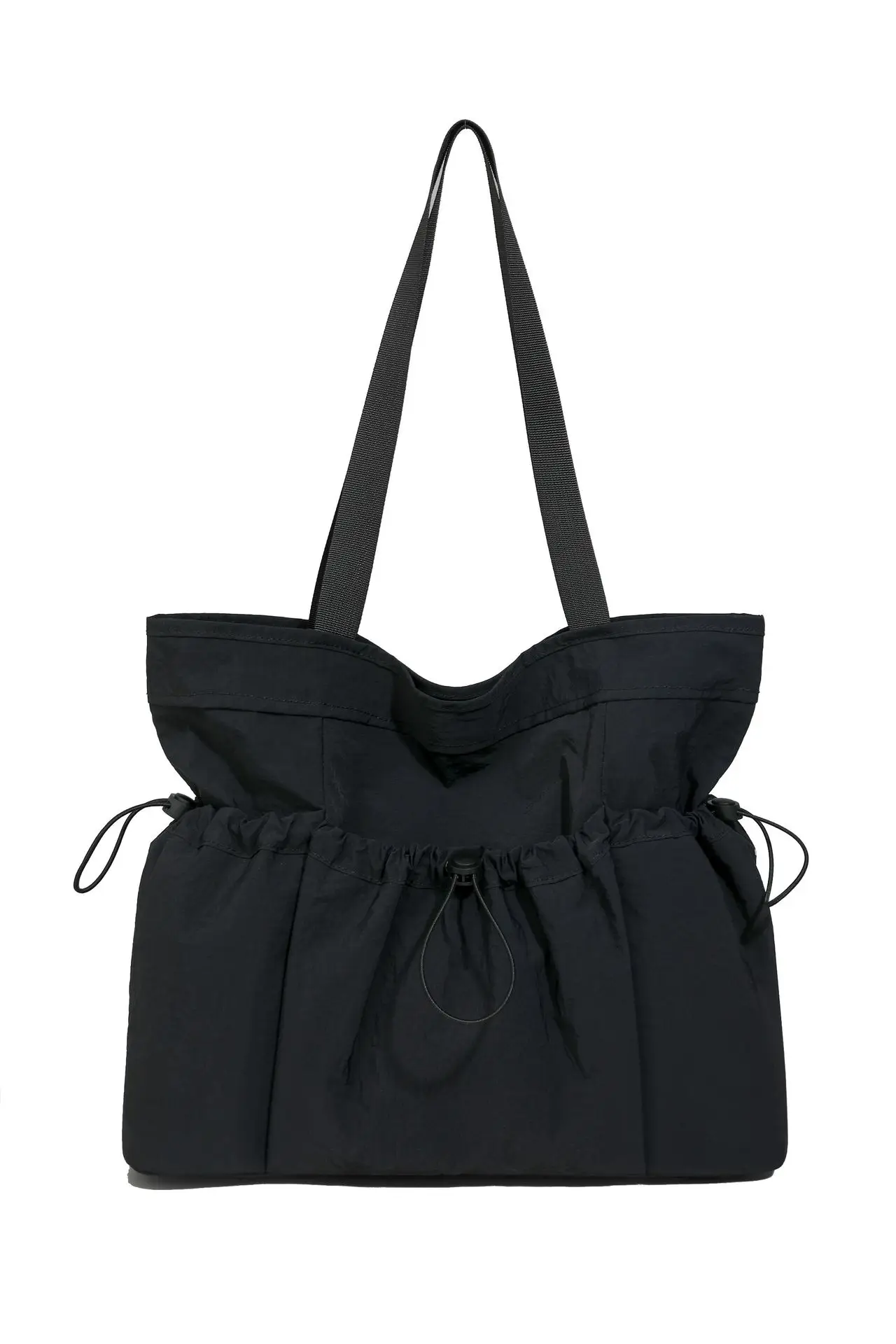 Women's Beige Canvas Shoulder Bag Large Capacity Lightweight - Image 4
