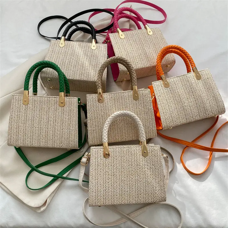 2023 Women's Woven Crossbody Bag Set Multi Color - Image 7