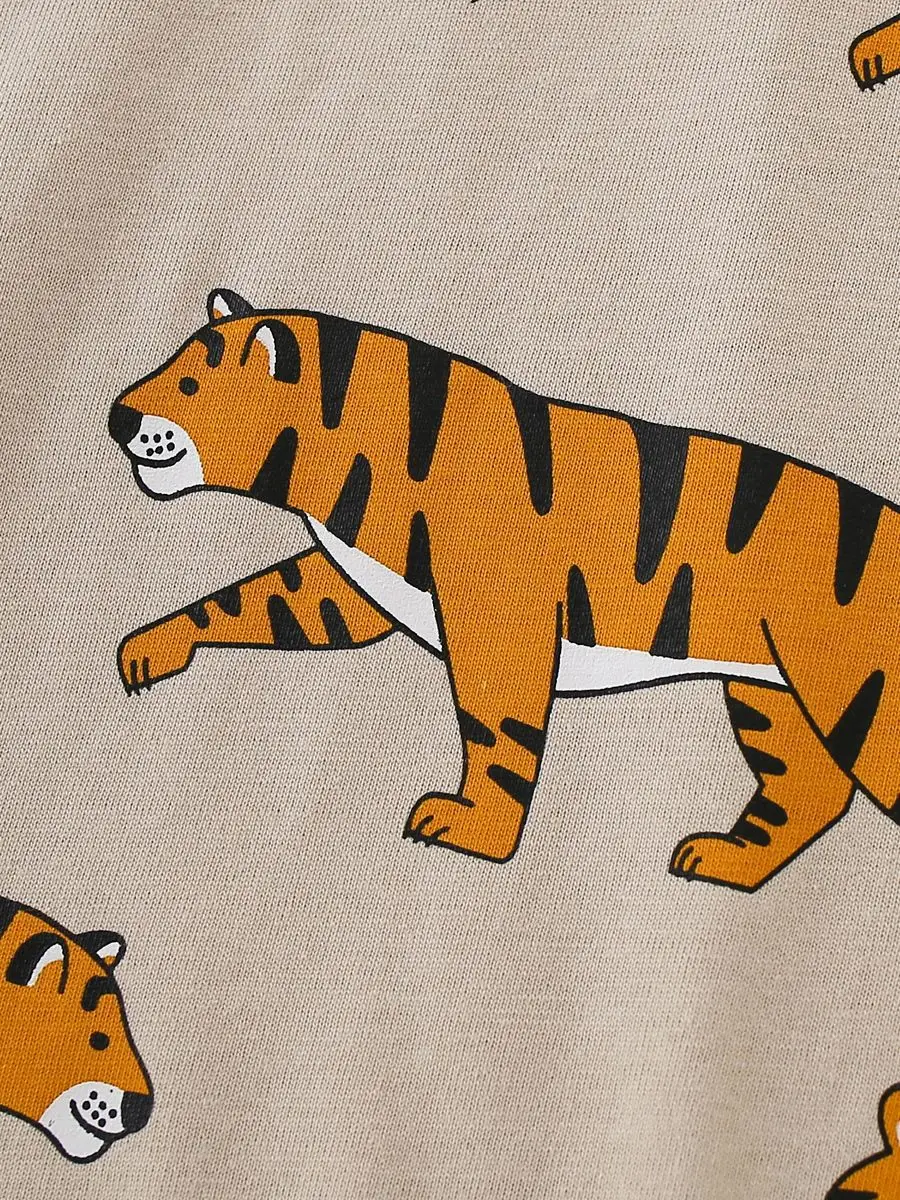 Kids Tiger Print Cotton T-Shirt Summer 2025 - Image 6