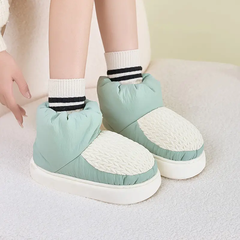 High-Top Snow Boots for Men in Winter, Ultra-Thick Warm Outer Wear, Silent, Cold-Proof, Anti-Slip, Anti-Odor 2025 Cotton Shoes for Women in Winter - Image 15