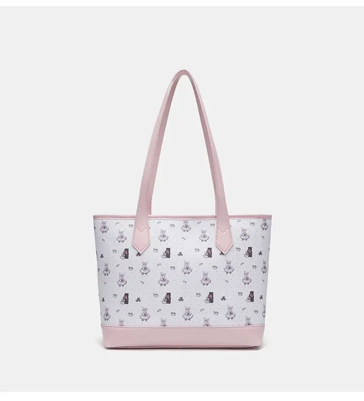 Cute Pink Printed Tote Bag for Girls — feature 12