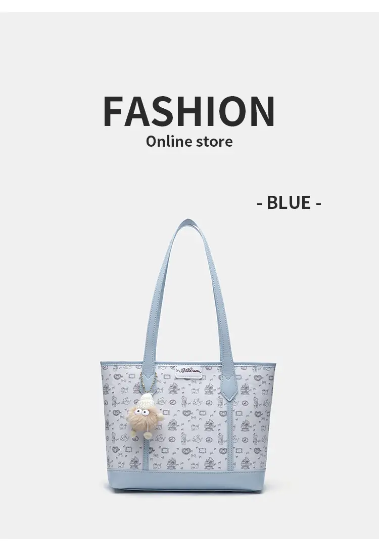 Cute Pink Printed Tote Bag for Girls — feature 7