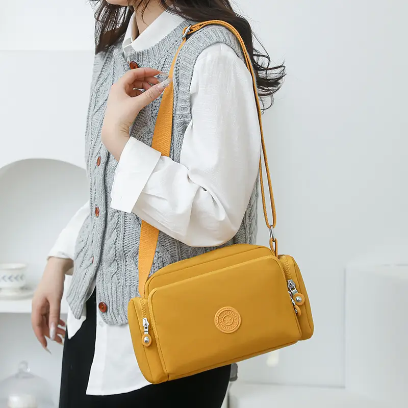 Women's Textured Shoulder Bag Pink Light Blue - Image 12