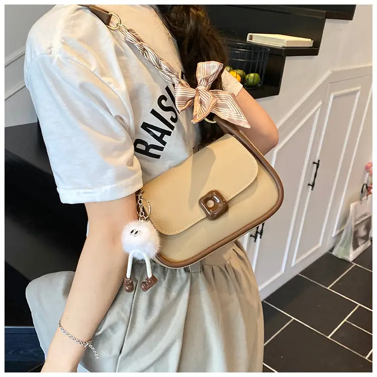 Women's Crossbody Bag with Bow & Pom Pom — feature 13