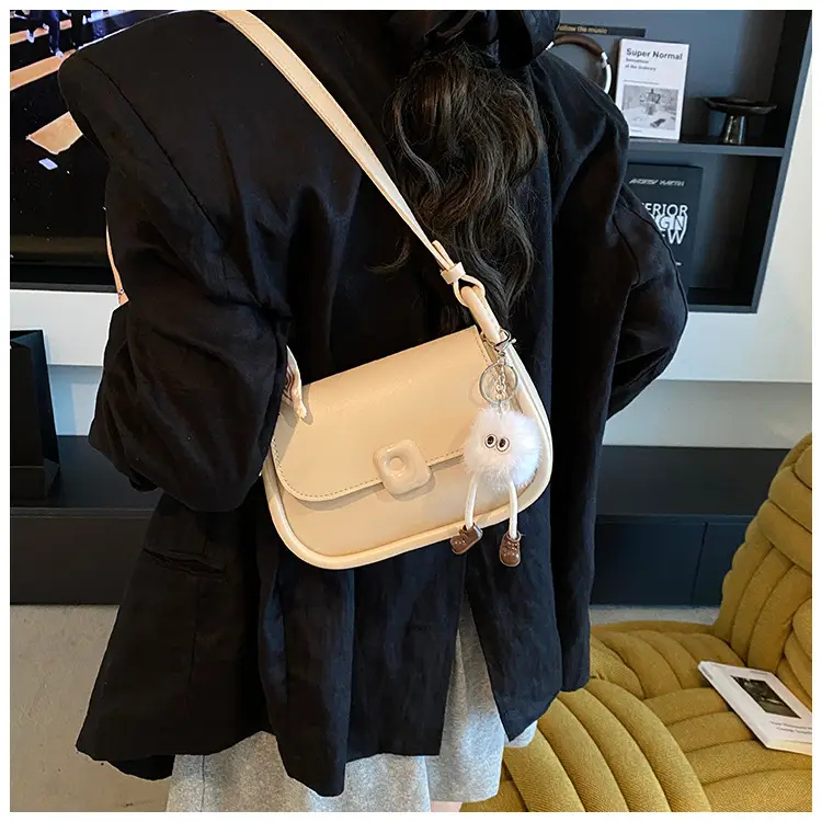 Women's Crossbody Bag with Bow & Pom Pom — feature 15