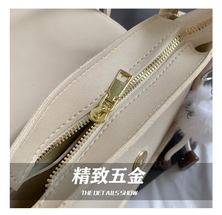 Women's Crossbody Bag with Bow & Pom Pom — feature 4