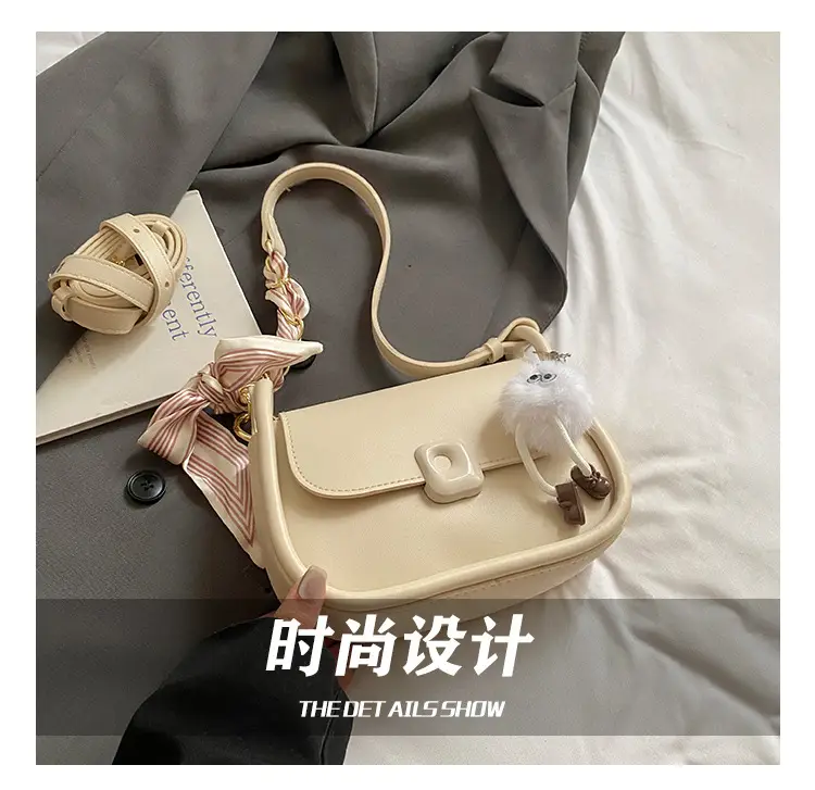 Women's Crossbody Bag with Bow & Pom Pom — feature 5