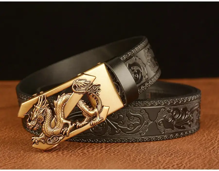 Retro Ethnic Dragon Buckle Belt for Men — feature 4