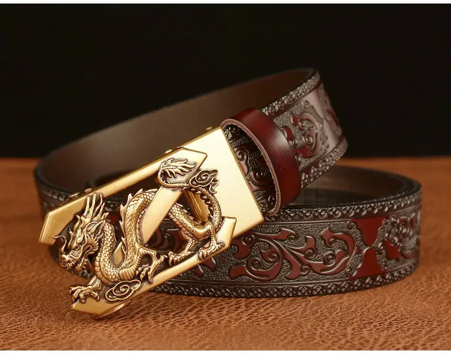 Retro Ethnic Dragon Buckle Belt for Men — feature 5