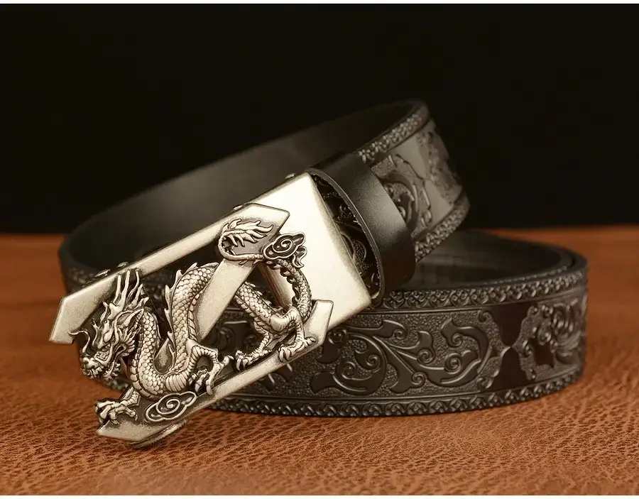 Retro Ethnic Dragon Buckle Belt for Men — feature 8