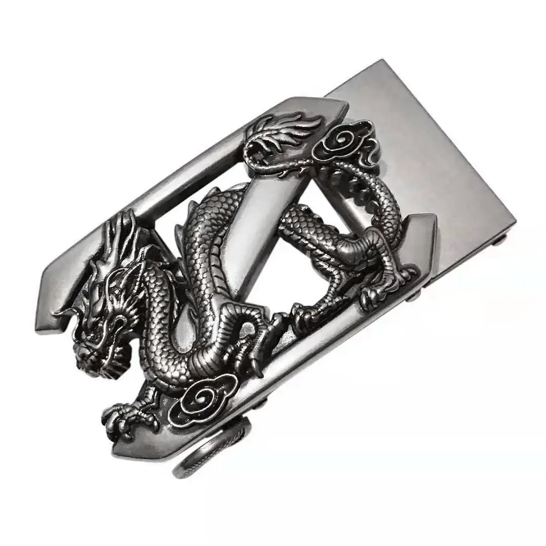 Retro Ethnic Dragon Buckle Belt for Men - Image 6