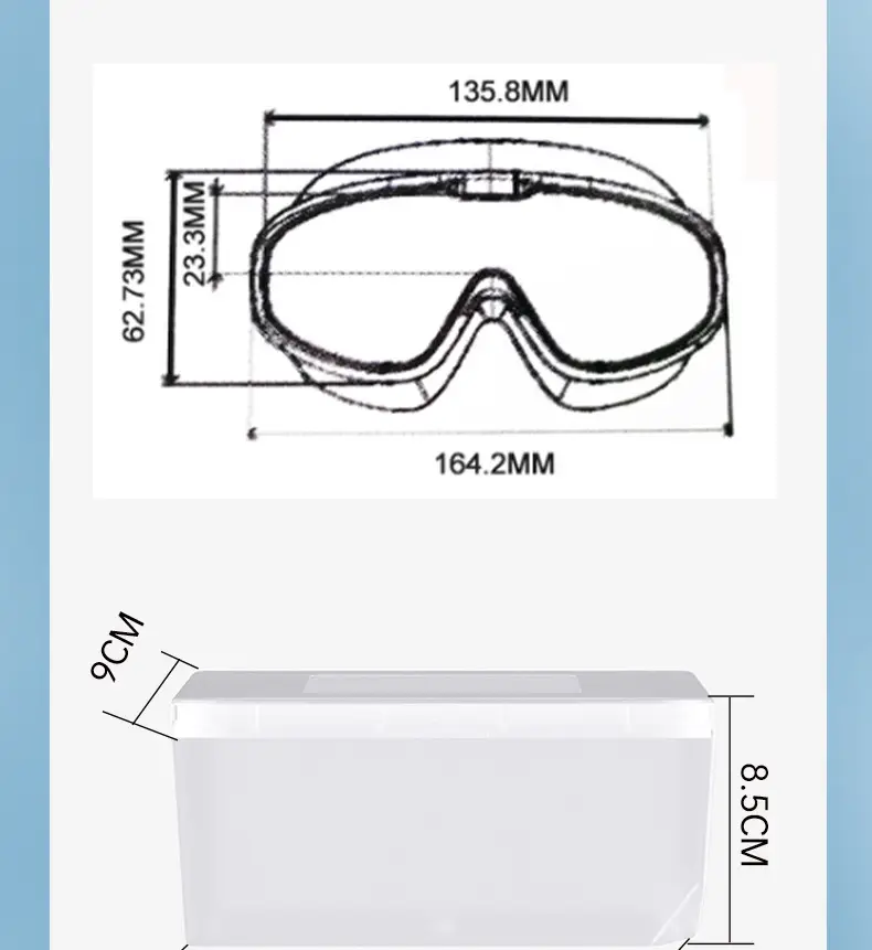 Cross-Border Hot-Selling Large-Frame Swimming Goggles, High-Definition, Waterproof, Anti-Fog, Unisex, Adult Electroplated Swimming Goggles with Integrated Earplugs — feature 14