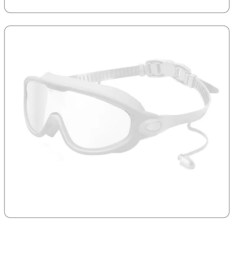 Cross-Border Hot-Selling Large-Frame Swimming Goggles, High-Definition, Waterproof, Anti-Fog, Unisex, Adult Electroplated Swimming Goggles with Integrated Earplugs — feature 19
