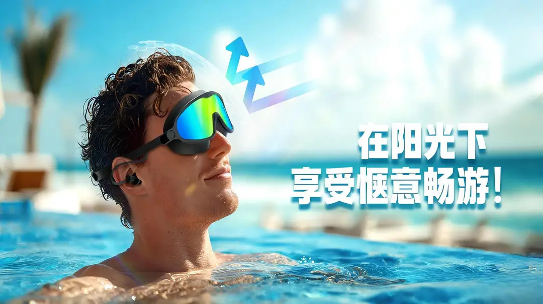 Cross-Border Hot-Selling Large-Frame Swimming Goggles, High-Definition, Waterproof, Anti-Fog, Unisex, Adult Electroplated Swimming Goggles with Integrated Earplugs — feature 3
