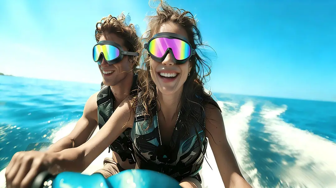 Cross-Border Hot-Selling Large-Frame Swimming Goggles, High-Definition, Waterproof, Anti-Fog, Unisex, Adult Electroplated Swimming Goggles with Integrated Earplugs — feature 4
