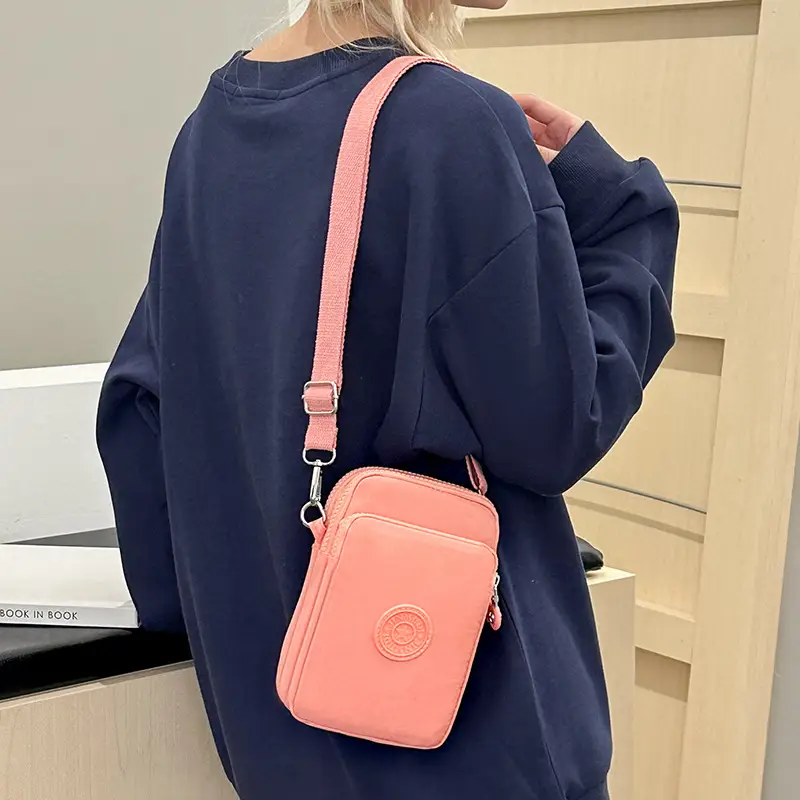 Women Crossbody Mini Canvas Bag Navy Blue