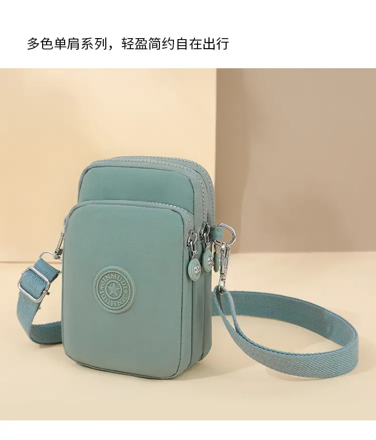 Women Crossbody Mini Canvas Bag Navy Blue — feature 18
