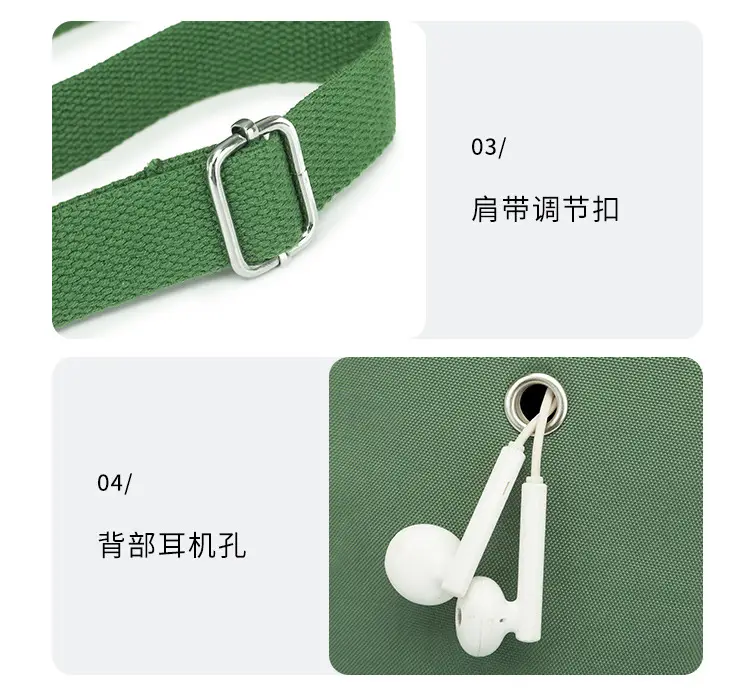 Women Crossbody Mini Canvas Bag Navy Blue — feature 27