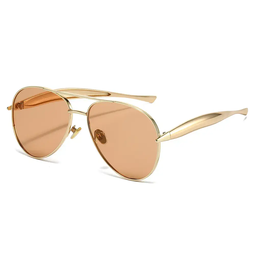 25 New Toad Sunglasses Metal Frame Rose Gold
