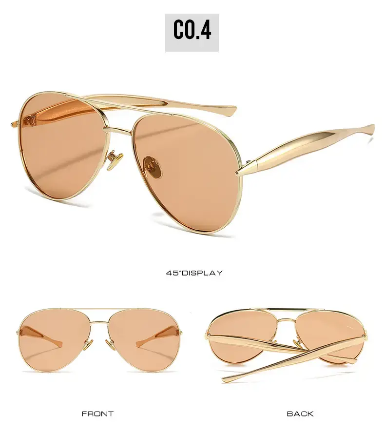 25 New Toad Sunglasses Metal Frame Rose Gold — feature 10