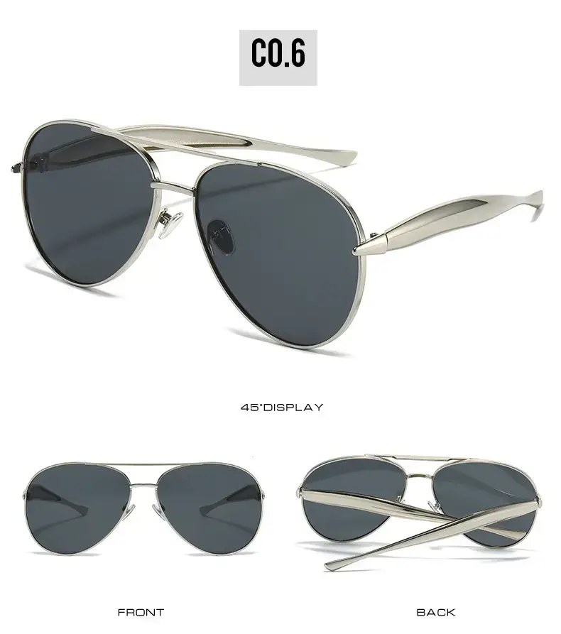 25 New Toad Sunglasses Metal Frame Rose Gold — feature 12