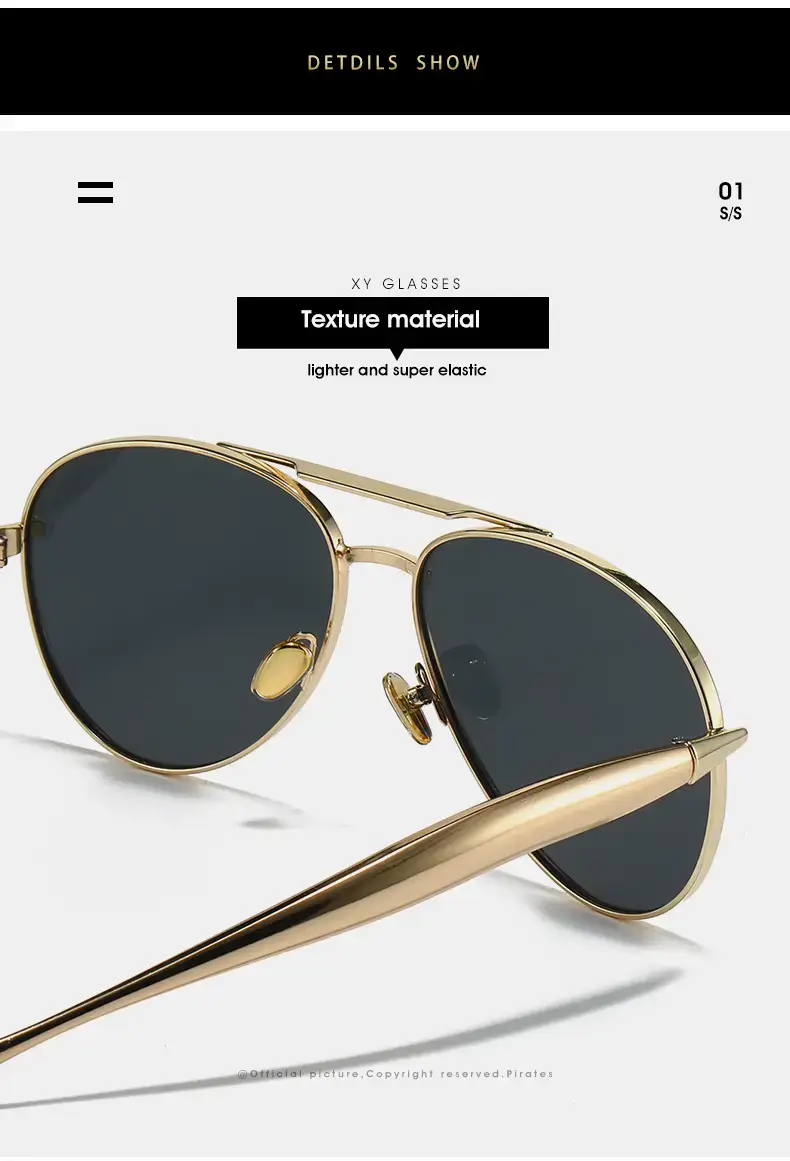 25 New Toad Sunglasses Metal Frame Rose Gold — feature 15