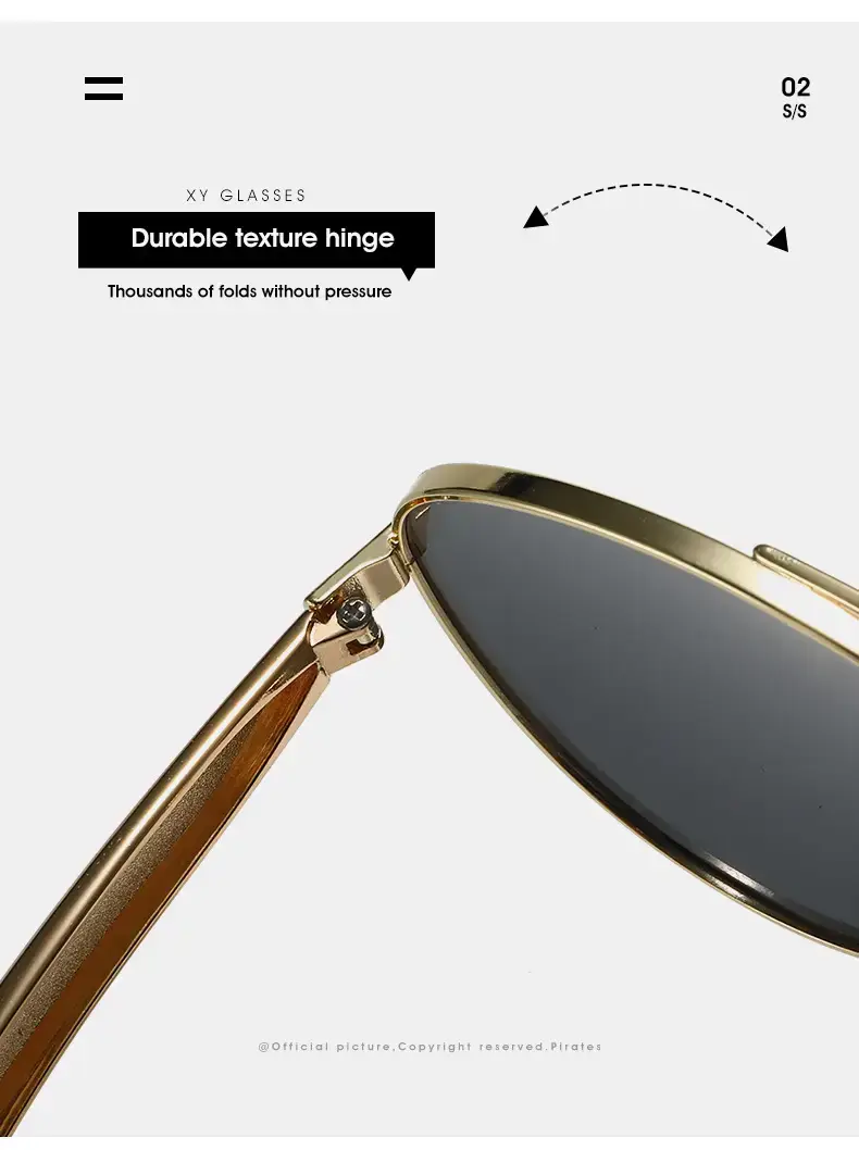 25 New Toad Sunglasses Metal Frame Rose Gold — feature 16