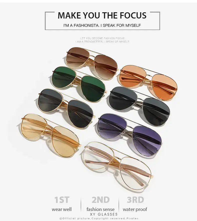 25 New Toad Sunglasses Metal Frame Rose Gold — feature 3