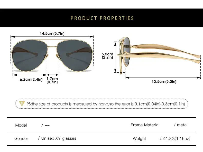 25 New Toad Sunglasses Metal Frame Rose Gold — feature 5
