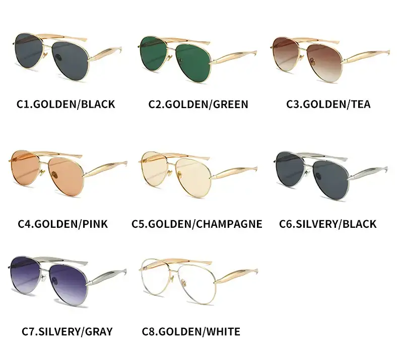 25 New Toad Sunglasses Metal Frame Rose Gold — feature 6
