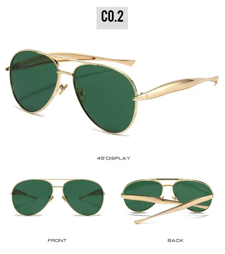 25 New Toad Sunglasses Metal Frame Rose Gold — feature 8
