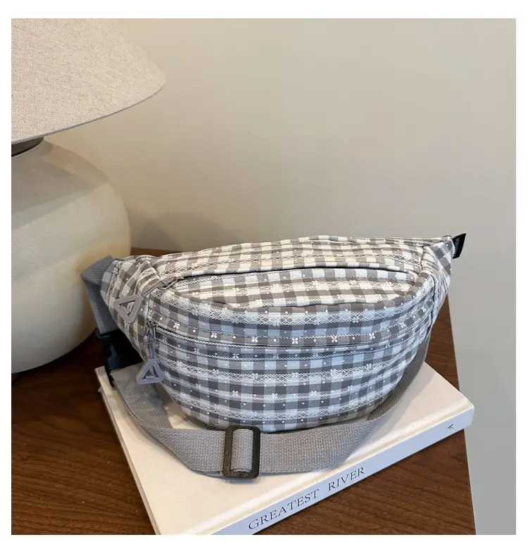 2025 Plaid Shoulder Bag Korean Style Casual Sports Crossbody — feature 17