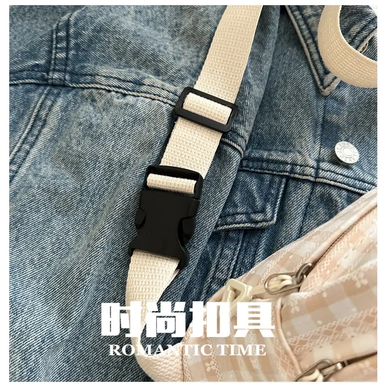 2025 Plaid Shoulder Bag Korean Style Casual Sports Crossbody — feature 4
