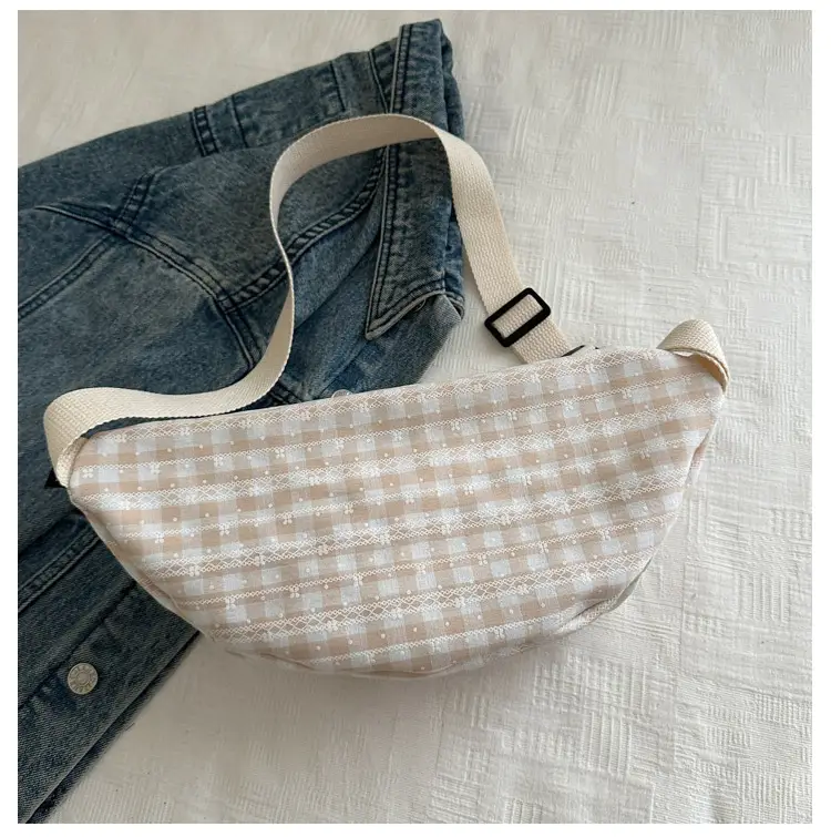 2025 Plaid Shoulder Bag Korean Style Casual Sports Crossbody — feature 7