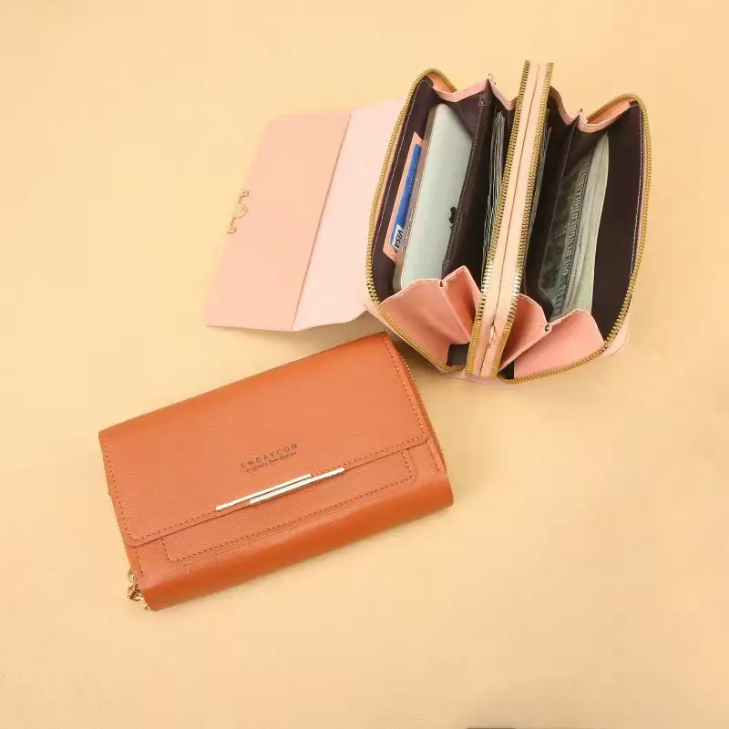 Red Women's Shoulder Crossbody Wallet Bag with Chain Strap - Image 11