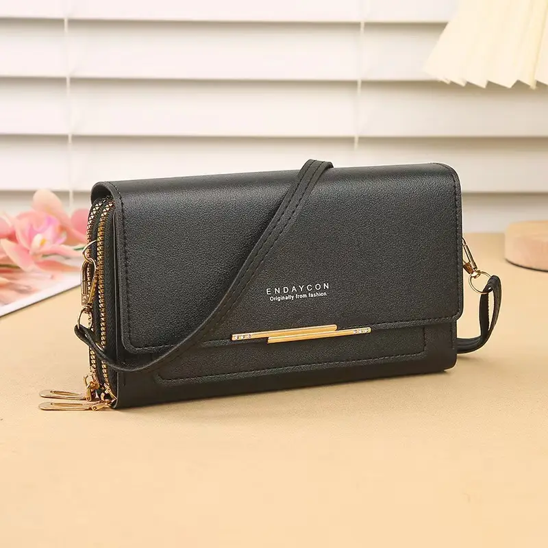 Red Women's Shoulder Crossbody Wallet Bag with Chain Strap - Image 12